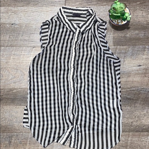 Sparkle & Fade Tops - Sparkle & Fade Striped Blouse